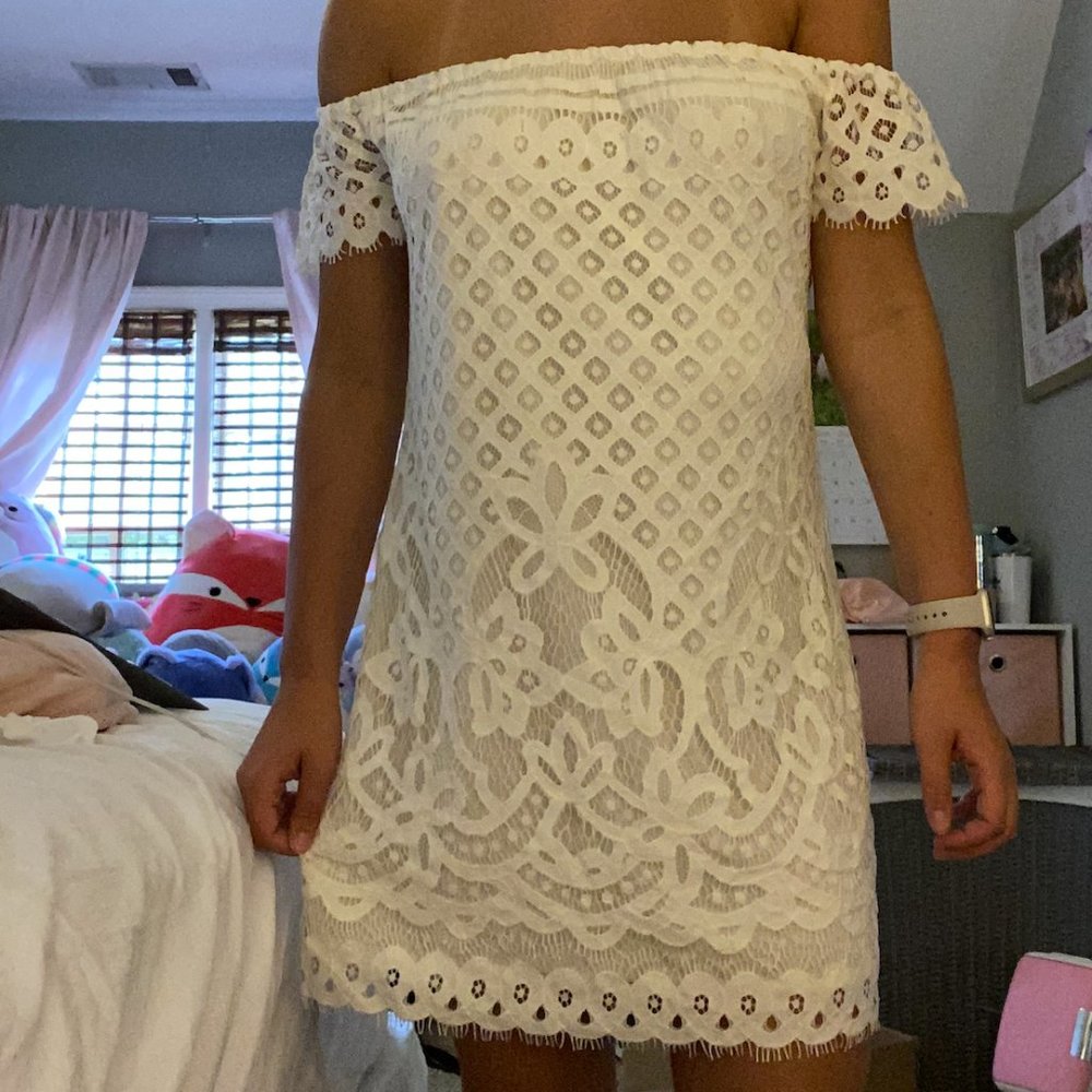 White Lace Dress - Picture 1 of 3